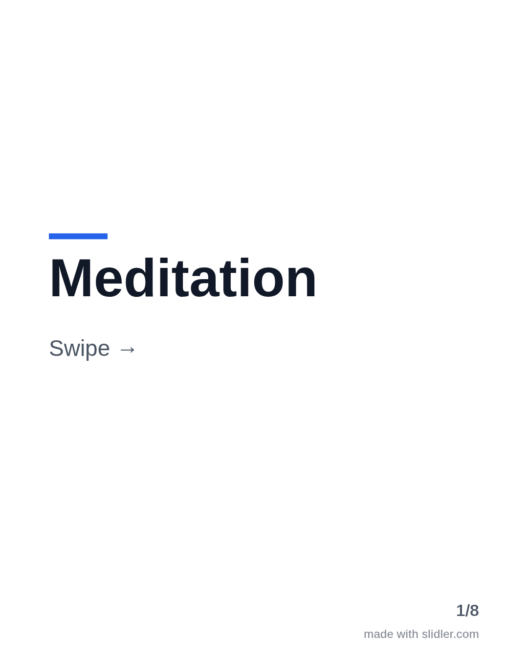 Meditation Swipe →