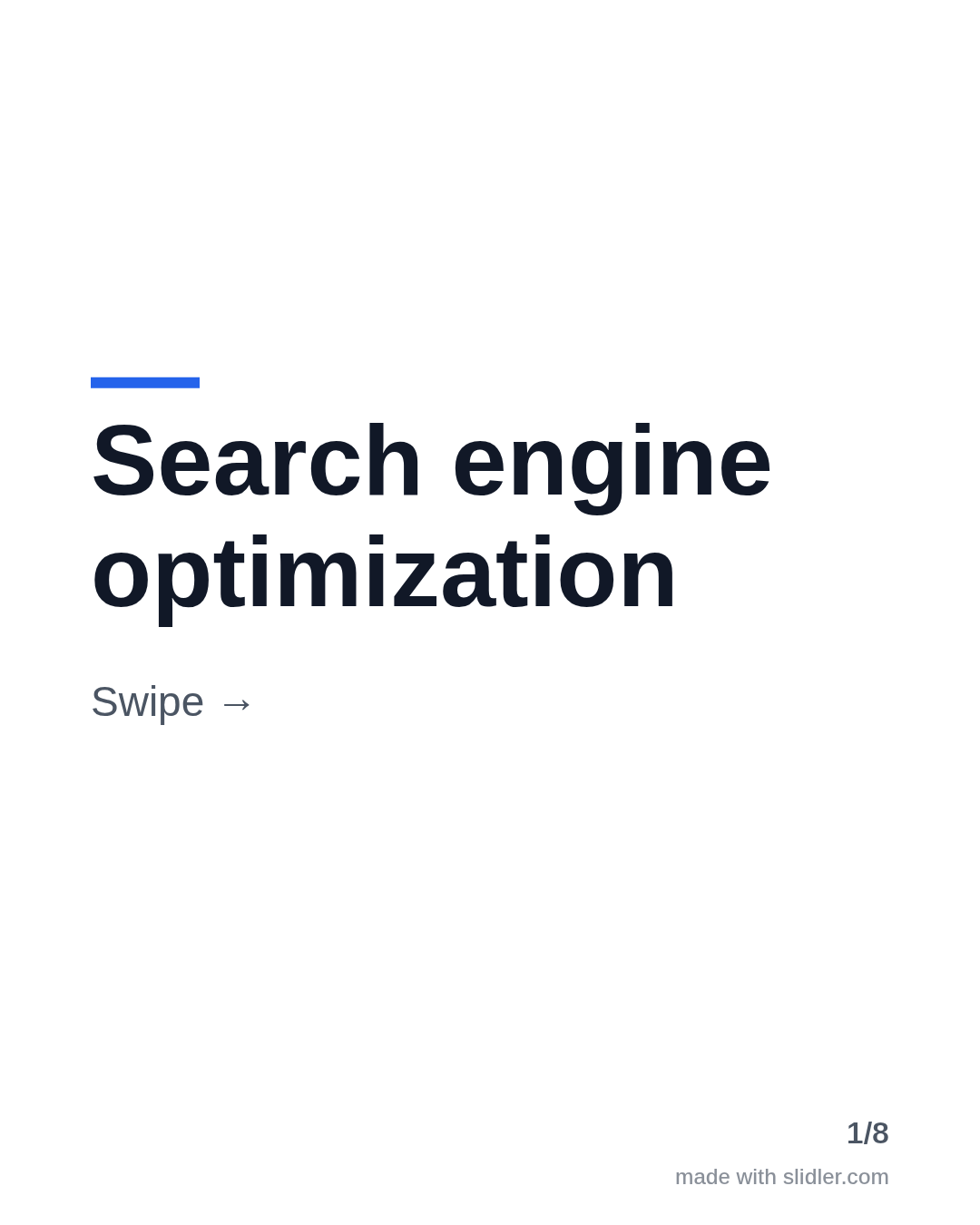 Search engine optimization Swipe →