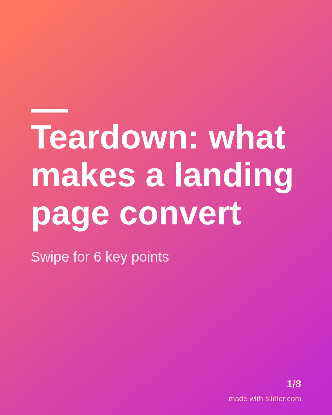 LinkedIn carousel template for marketers