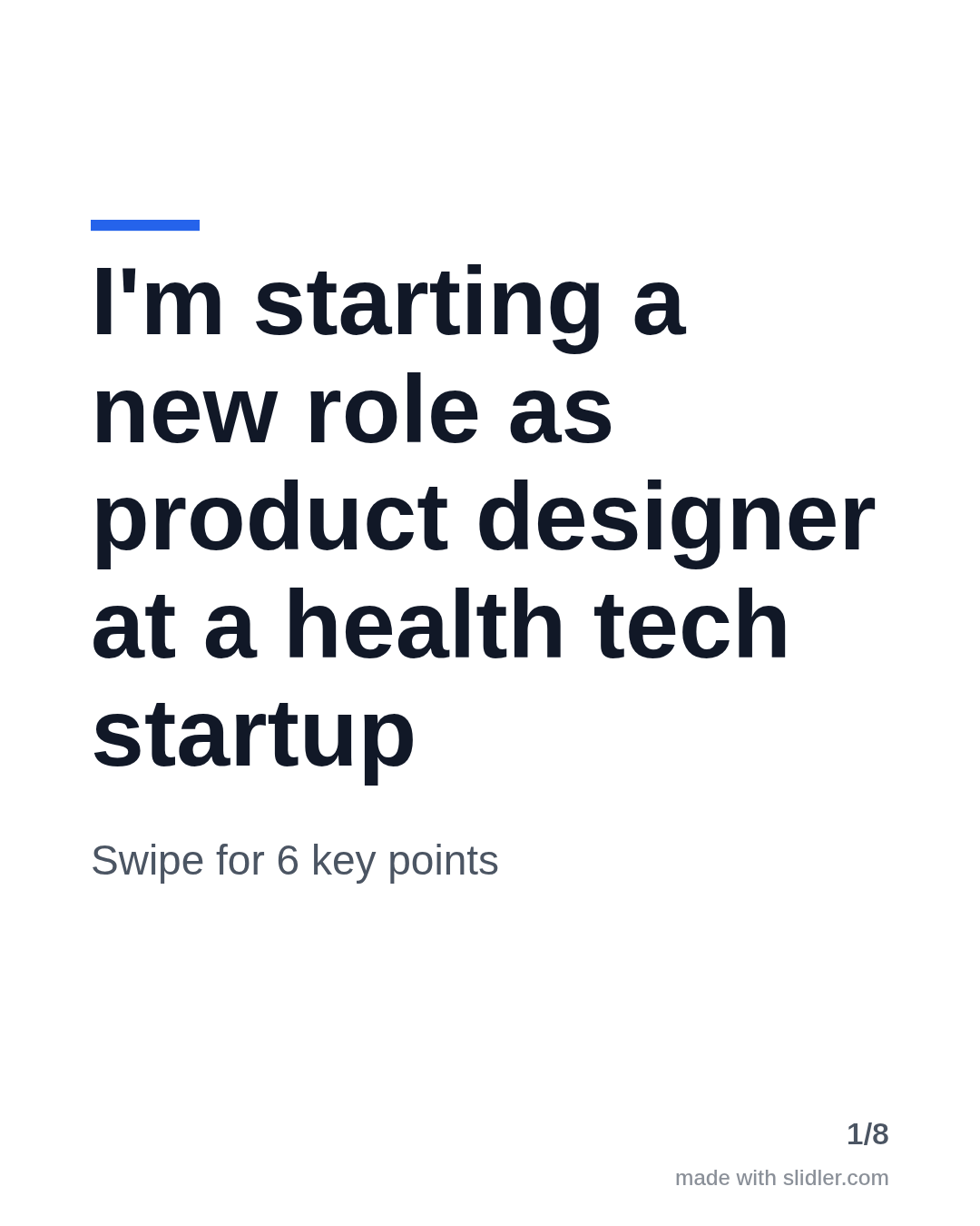 New job announcement LinkedIn carousel template
