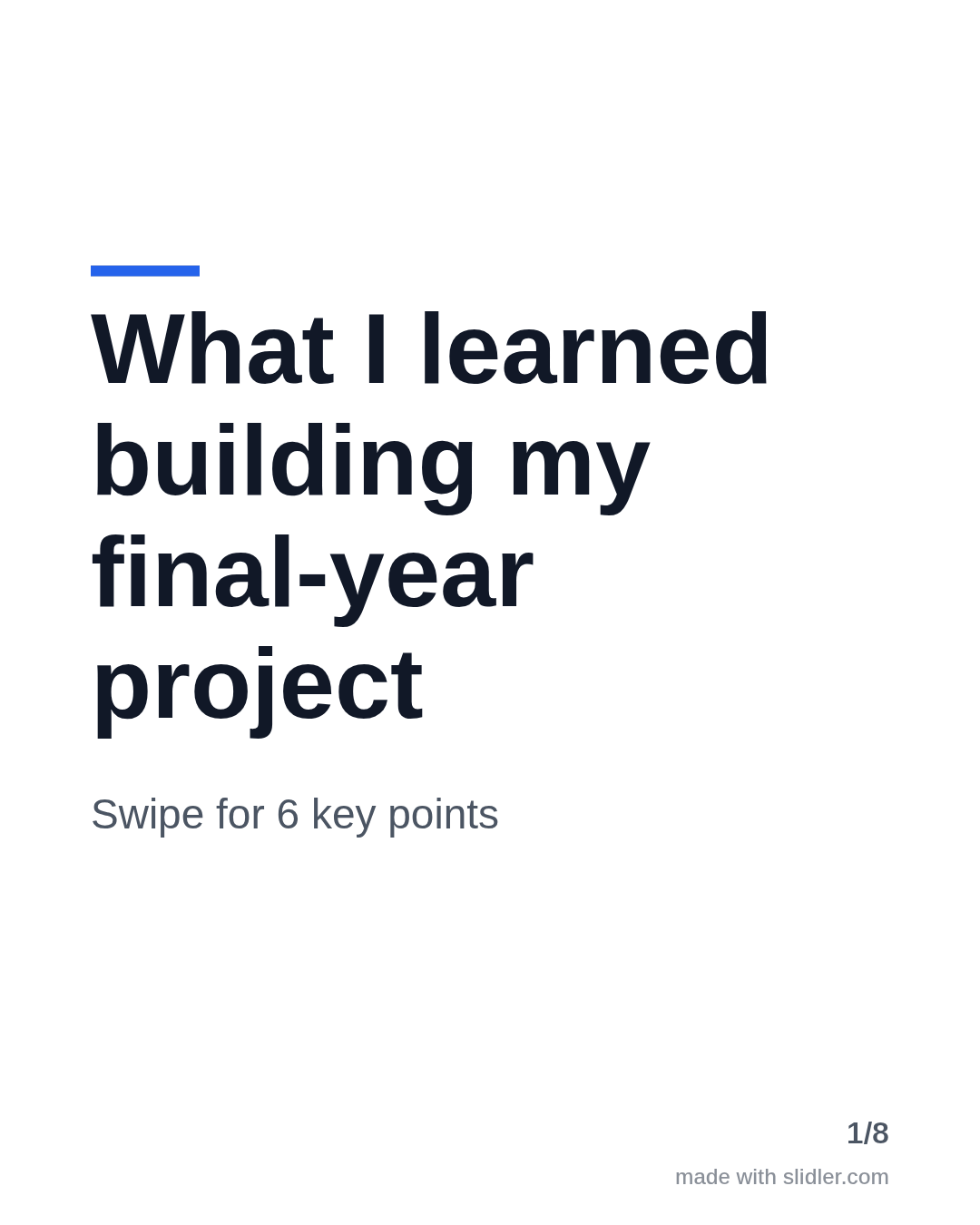 LinkedIn carousel template for students